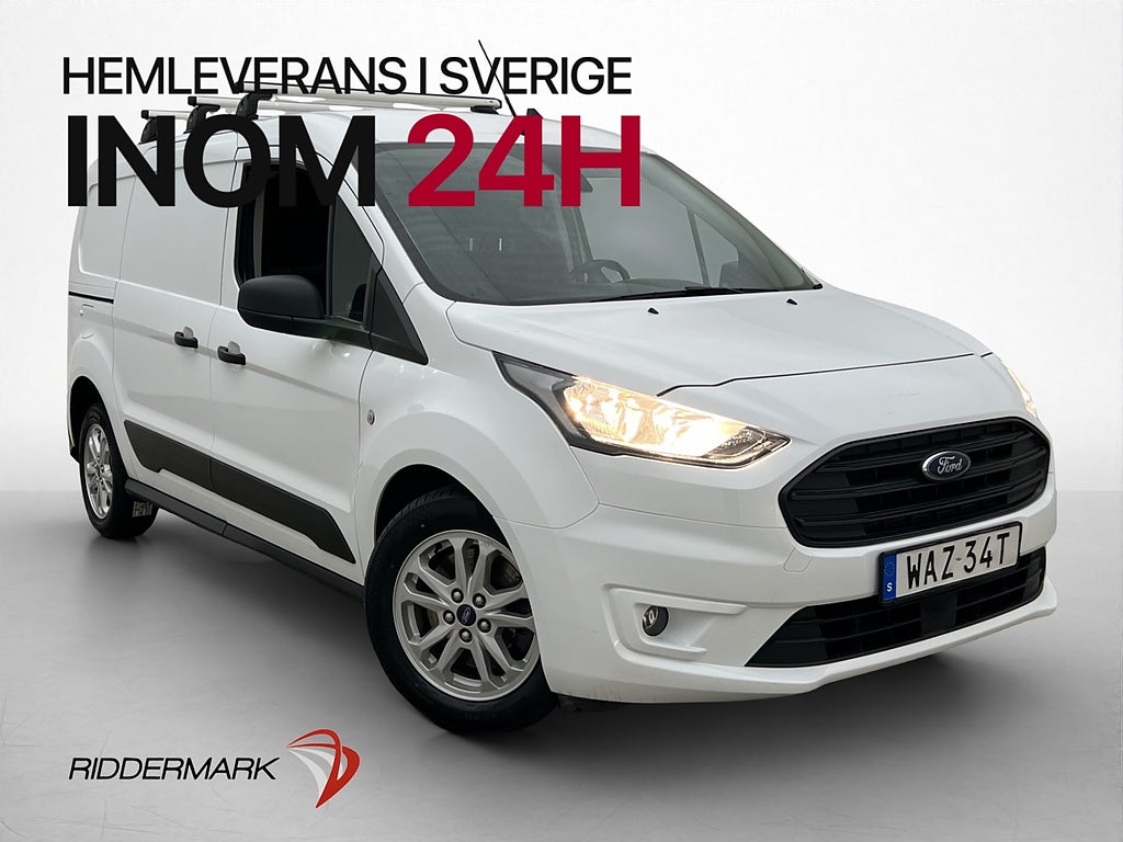 Ford Transit Connect LWB Värmare Drag 3-Sits B-Kamera Moms