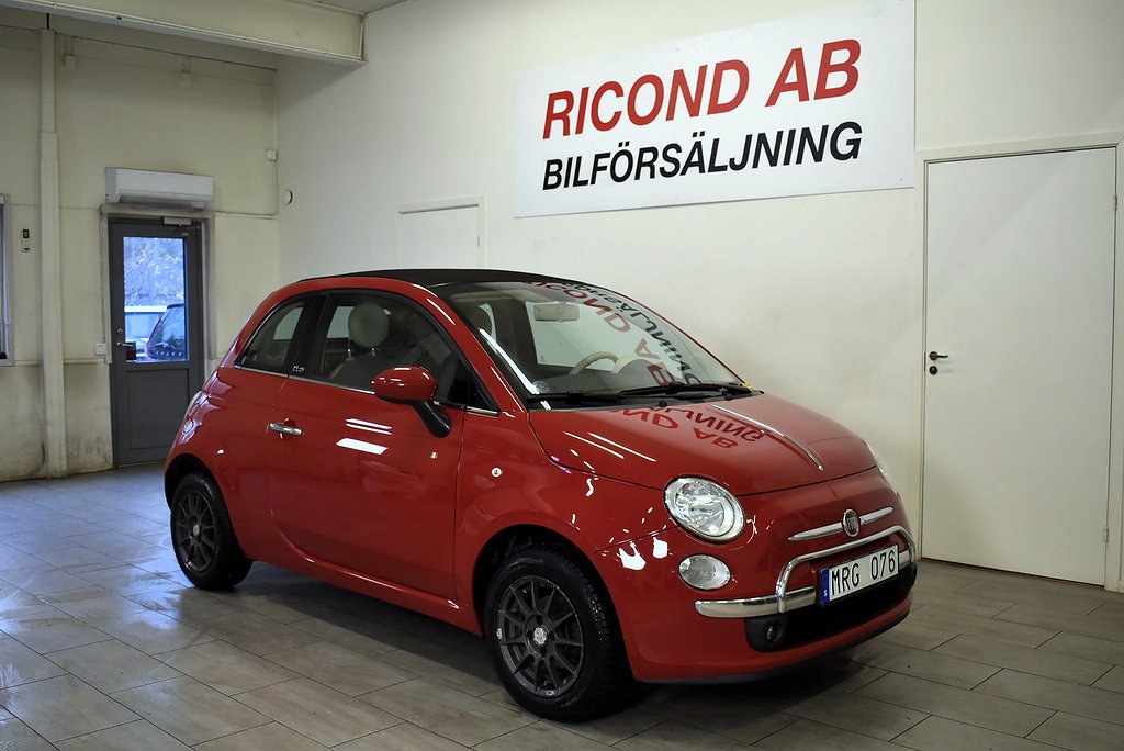 Fiat 500C 1.2 CAB NYBES NYSERVAD KAMREM BYTT