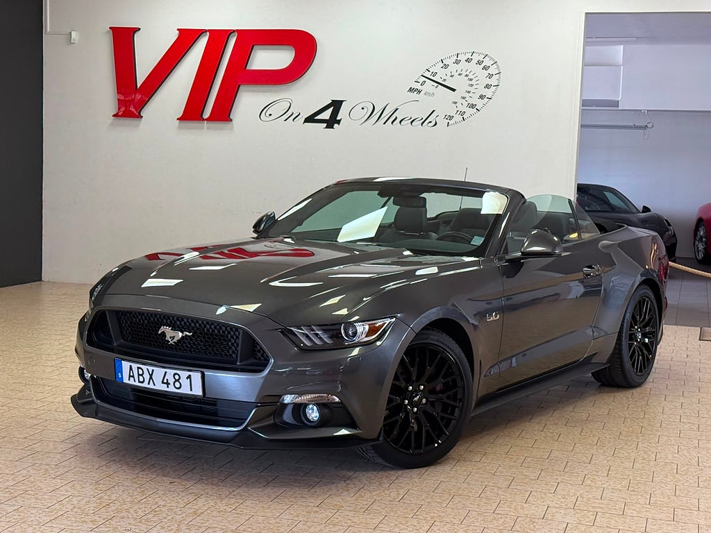 Ford Mustang V8 (422 hk) GT Convertible Navi Sv-Såld En Ägare