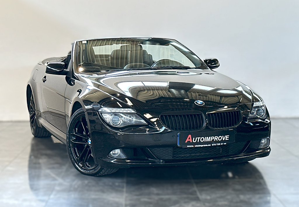 BMW 650 i 4.8 V8 367HK CAB SKINN AUTO KAMKEDJA SPORTAVGAS