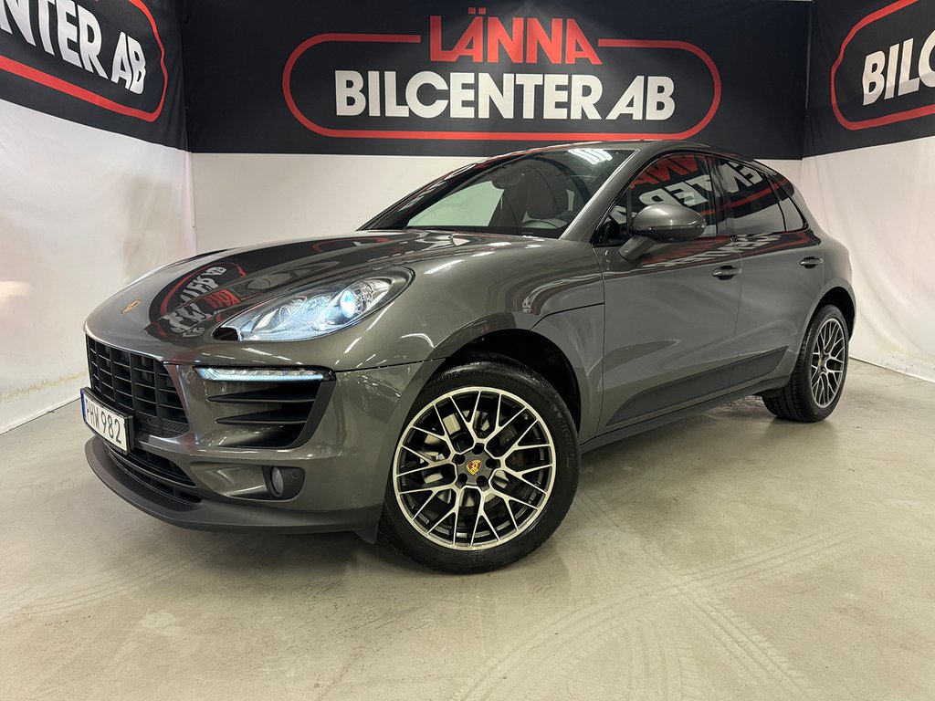 Porsche Macan PDK 1 ägare Drag Navi Skinn PDC Carplay 20" 