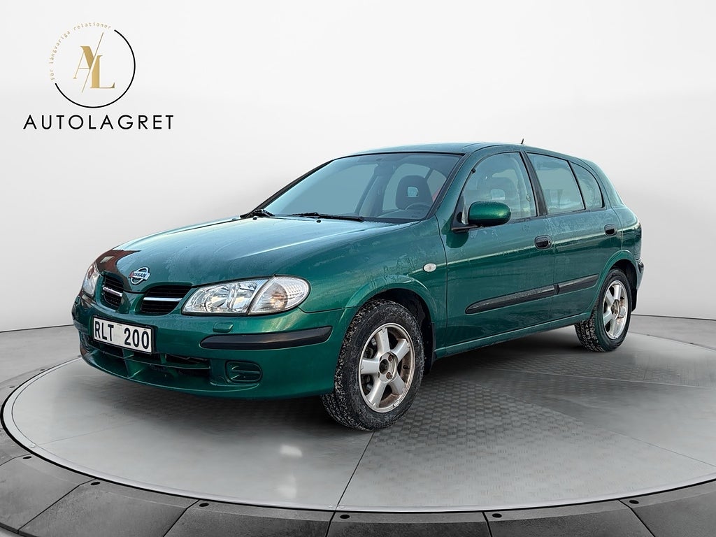 Nissan Almera 1.8 Motorvärmare 10585MIL Nybes Fullserv 114hk 5D