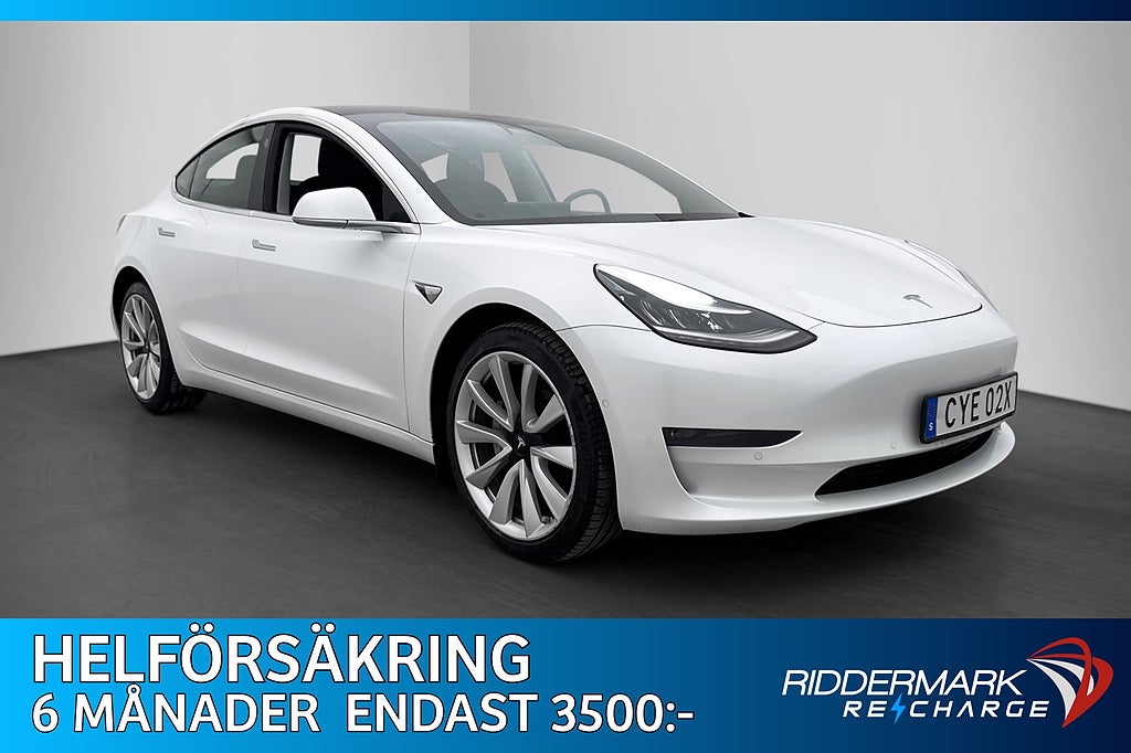 Tesla Model 3 Long Range AWD Autopilot Svensksåld