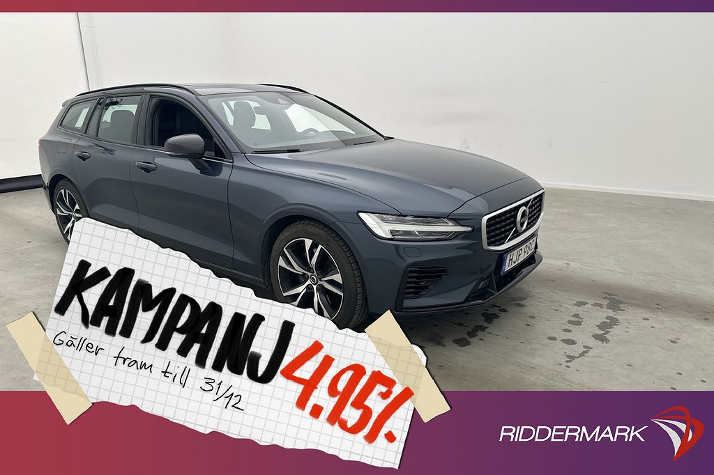 Volvo V60 T8 AWD 392hk R-Design Kamera Pano D 4,95% Ränta