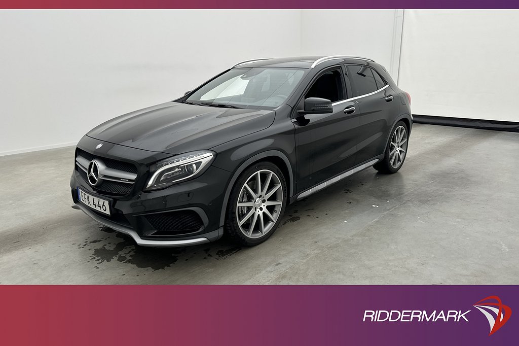 Mercedes-Benz GLA 45 AMG 4M 360hk Pano Sportavgas Elstolar