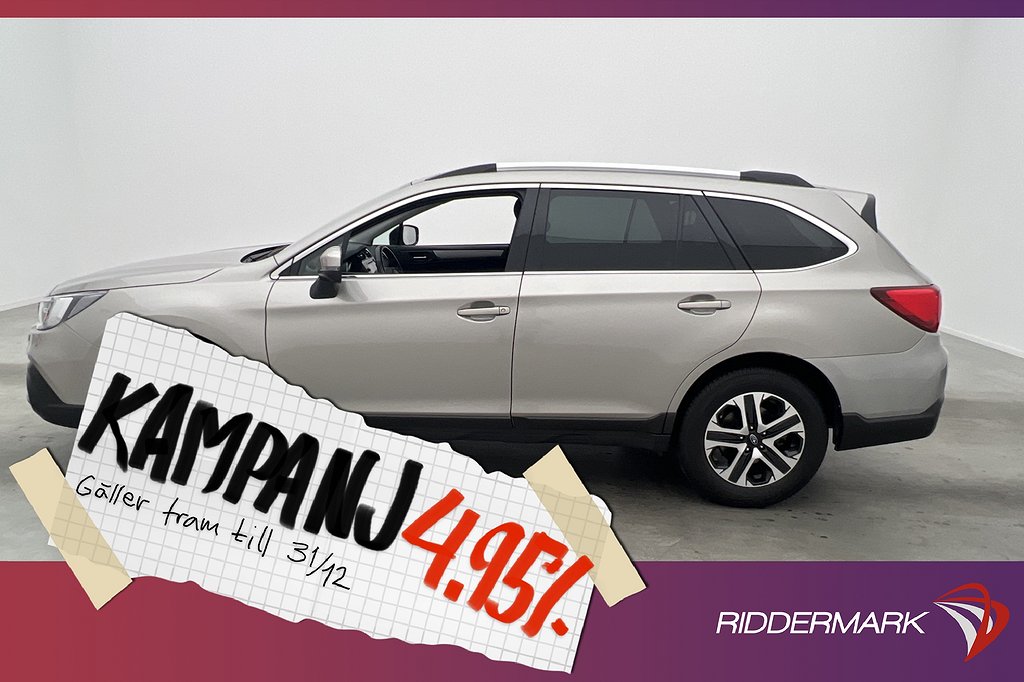 Subaru Outback 2.5 175hk 4WD B-Kamera 1 Brukare 4,95% Ränta