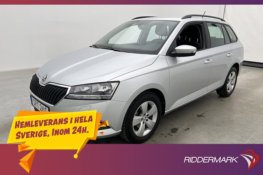 Skoda Fabia 1.0 TSI Style CarPlay P-Sensorer Farthållare