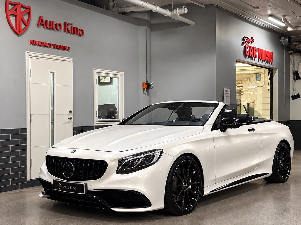 Mercedes-Benz S63 4MATIC Cabriolet AMG 21 ALU Svensksåld Välskött Se Spec