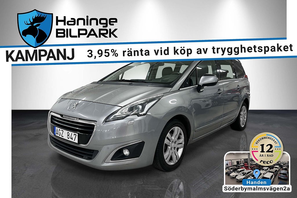 Peugeot 5008 7-Sits1.6 e-HDi /Panorama/ GPS/Ny kamrem/SUPERDEAL 3,95
