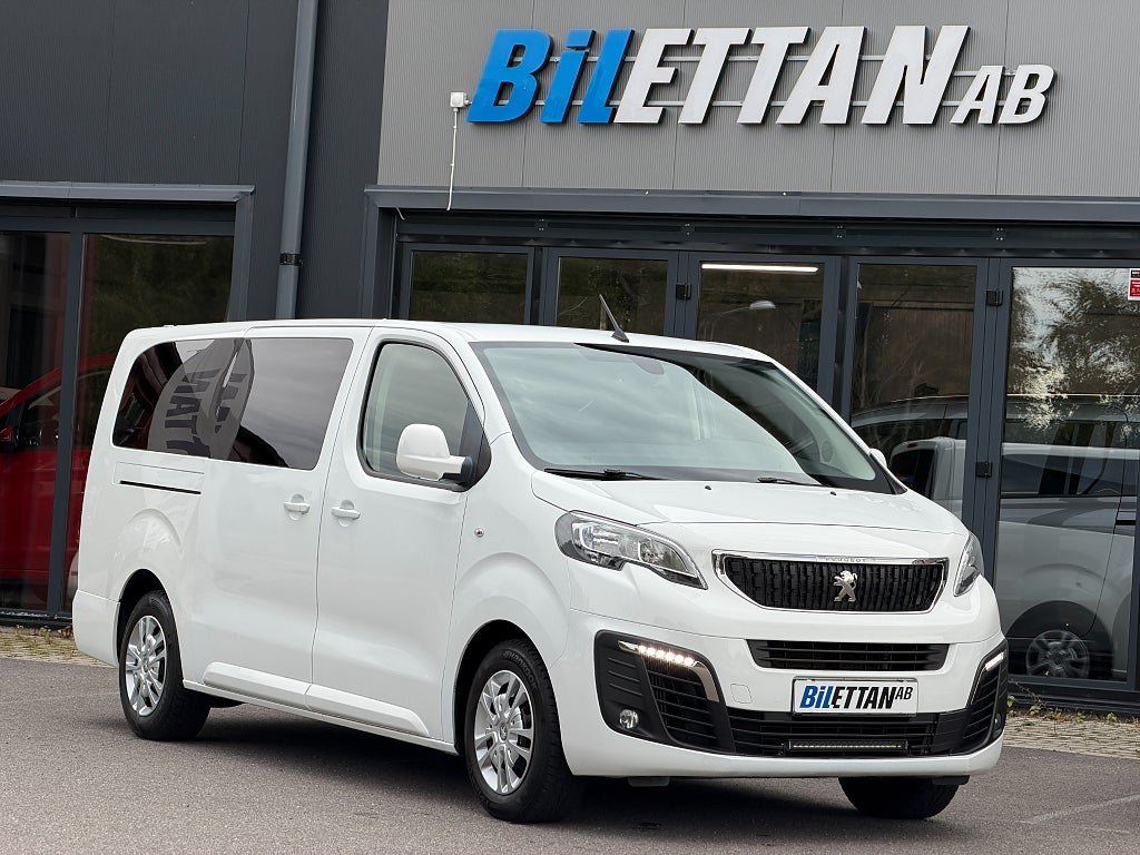 Peugeot Traveller 9-sits 1.5 BlueHDi 120hk Euro 6|Dragkrok|L3 Long