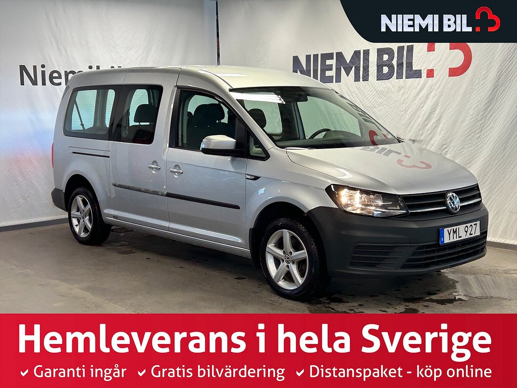 Volkswagen Caddy Maxi Life 7-Sits 1.4 MOMS S&V-däck/Sensorer