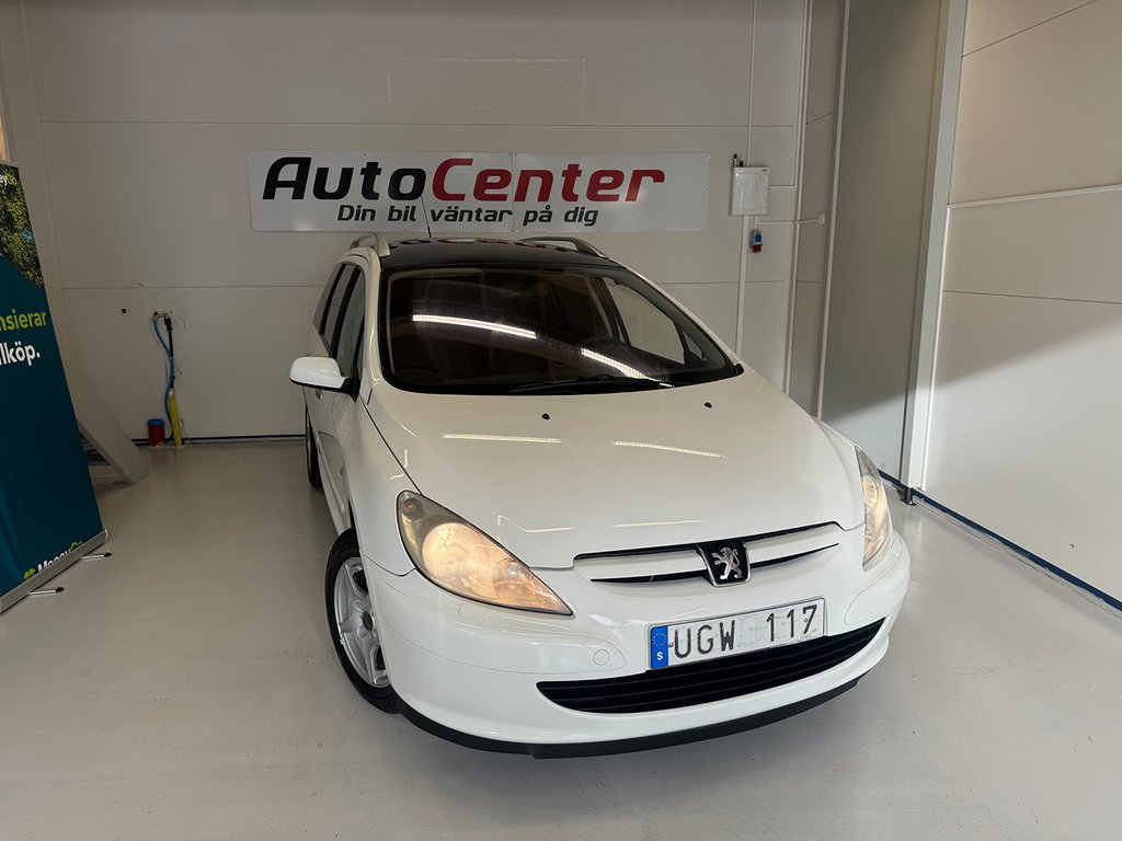 Peugeot 307 SW 2.0 Automat Euro 3 Nybesiktad 