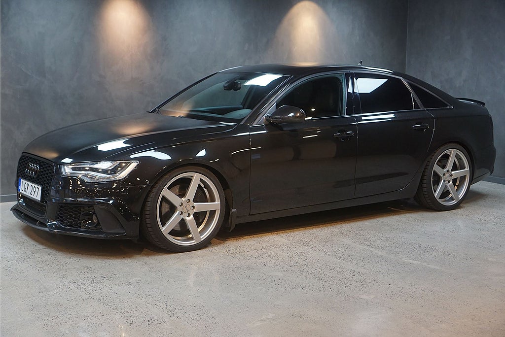 Audi A6 3,0TFSI V6 Quattro 20" RS6 Optik Bromsad 475hk Fri hemleverans