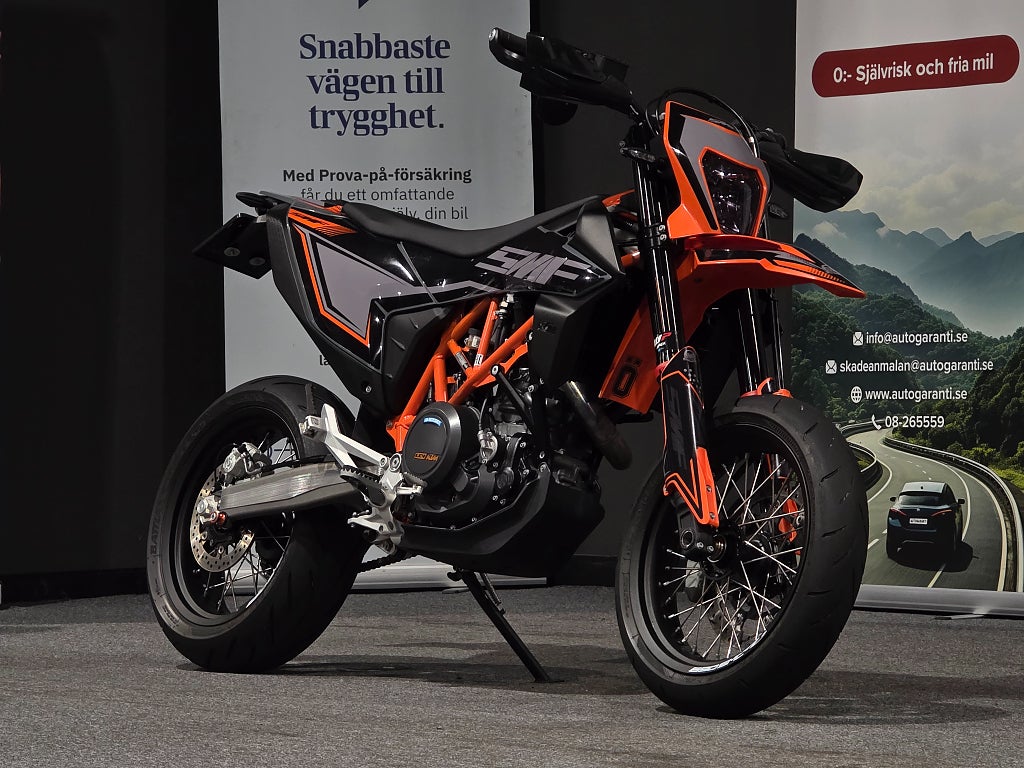 KTM 690 SMC-R Ny Skick A2 Reggad Wings avgassystem/Ny servad
