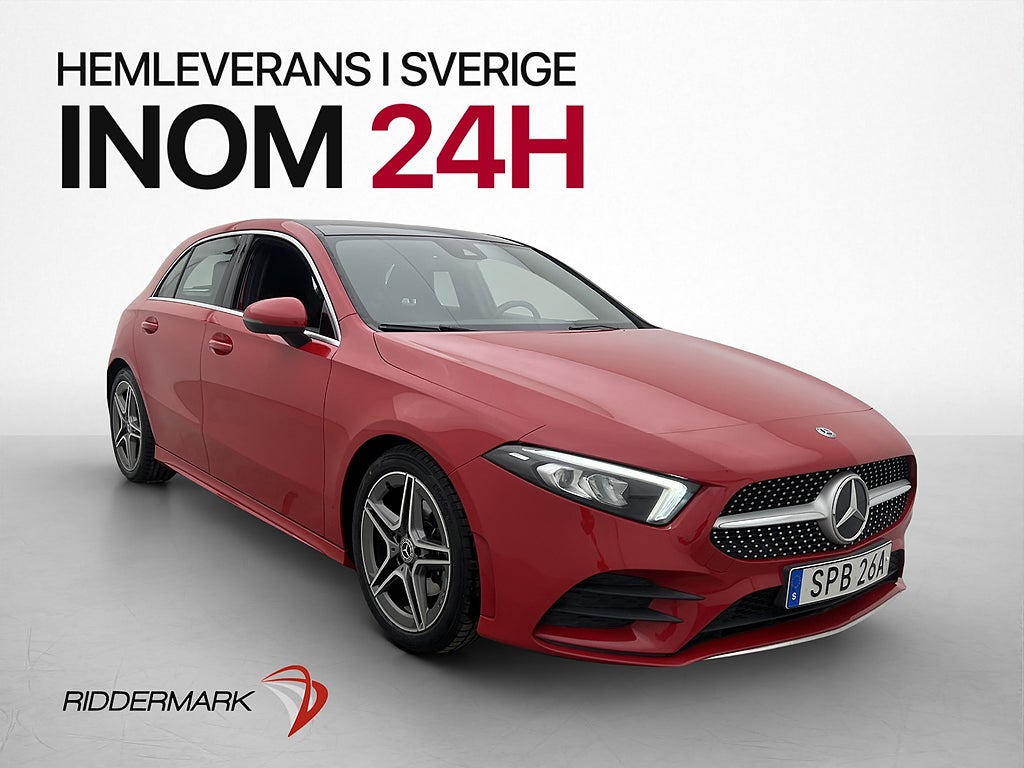 Mercedes-Benz A 200 AMG Panorama Kamera Halvskinn Bluetooth