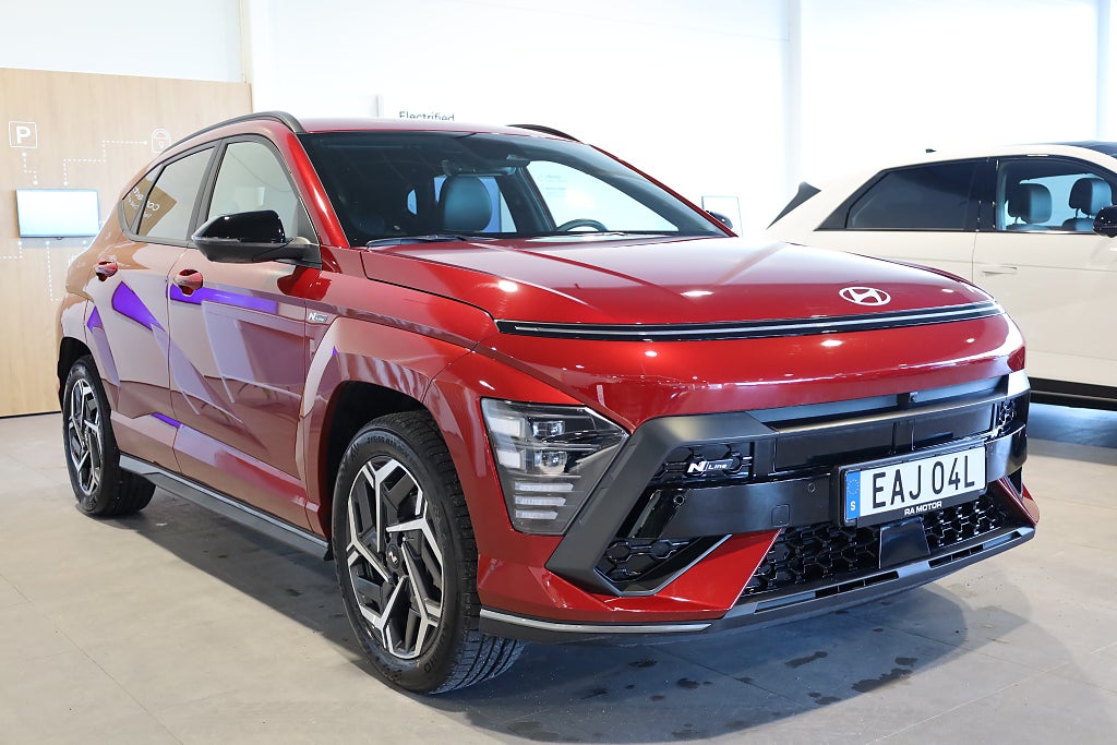 Hyundai Kona Hybrid DCT N-Line Drag 360° Navi Keyless Rattvärme 2025