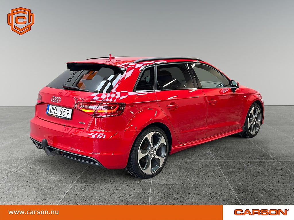 Audi A3 4,99% Sportback 2.0 TDI Q S-Line Navigation Dragkrok