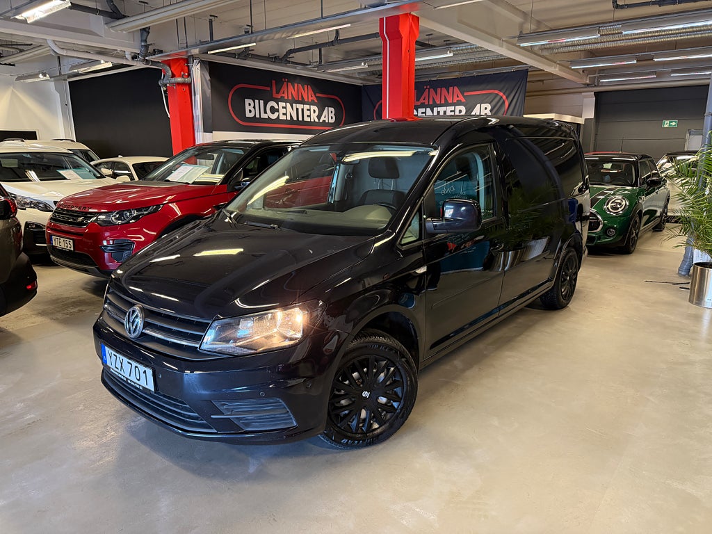 Volkswagen Caddy Maxi 2.0 TDI Aut Drag PDC Värmare Ny besiktad Carplay Euro6 