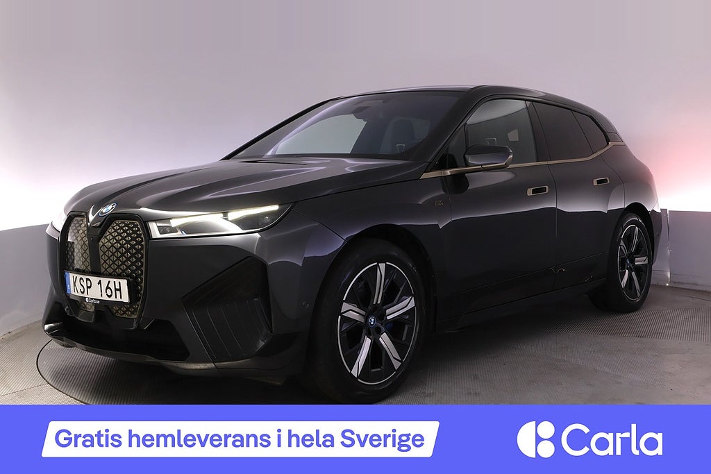 BMW iX xDrive50 Sport Laser Drag H/K Pano BSM 360 HUD Elstol