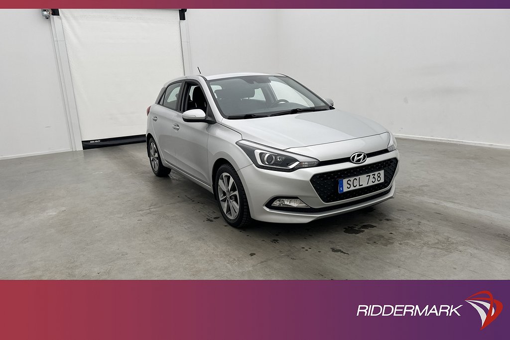 Hyundai i20 1.4 101hk Premium Sensorer Rattvärme Farthållare