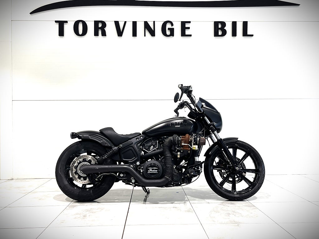 Indian Scout Rogue Turbo konverterad Grymt Bygge E85