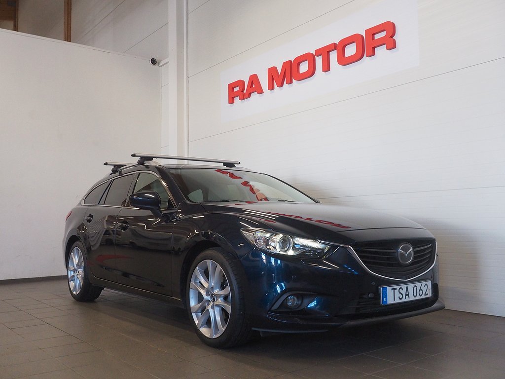 Mazda 6 Wagon 2.2 SKYACTIV-D Aut | Optimum | Drag | B-Kam | 2014