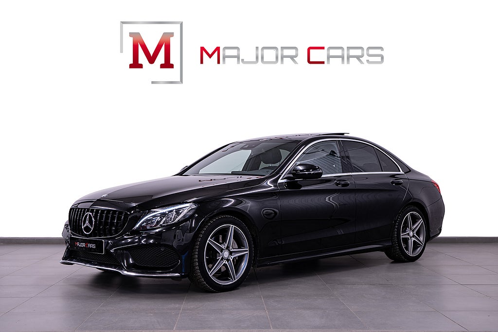 Mercedes-Benz C 200 AMG Sedan Pano Burmester Kamera Drag Värmare 184hk