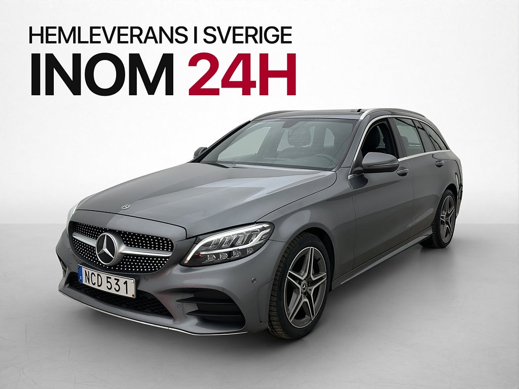 Mercedes-Benz C200 T AMG Pano Burmester Cockpit Kamera Värm
