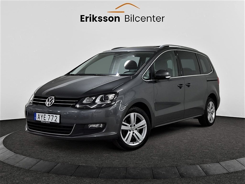 Volkswagen Sharan 7-seater 2.0 TDI DSG 150hk Pano/B-kam/CarPlay/D-vär/Eu6