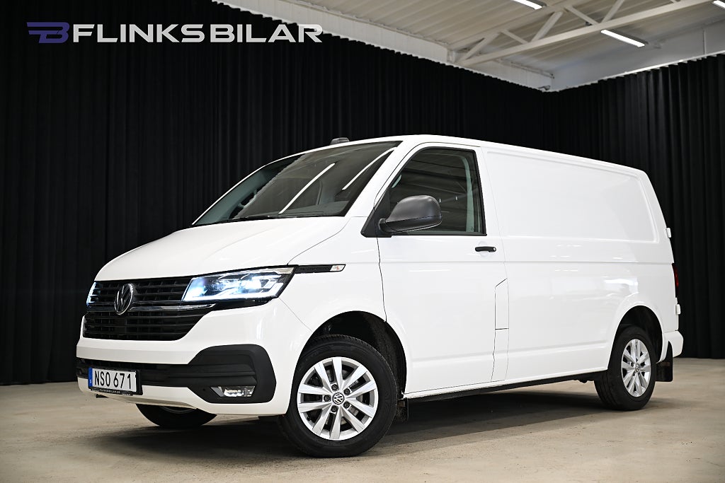 Volkswagen Transporter DSG 150HK Nedlackad|LED|Drag|Värmare|EnÄgare|Leasbar