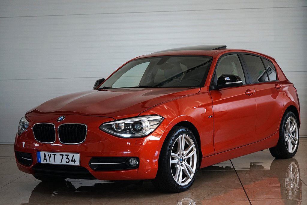 BMW 118 d 5-dörrars Steptronic Sport line Navi Taklucka Drag 