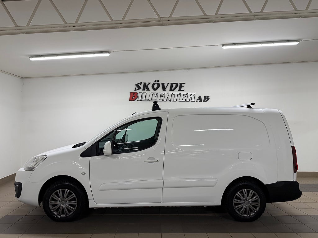 Peugeot Partner 1.6 BlueHDi L2H1/3-Sits/Drag/Nyservad/MOMS/Verkstadsinredning