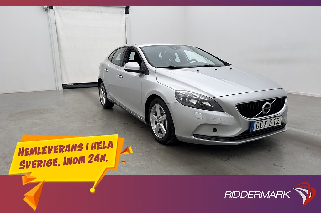 Volvo V40 T2 122hk Kinetic Värmare P-sensorer Drag Bluetooth