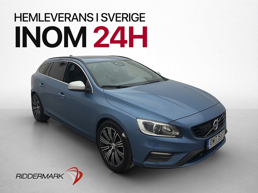 Volvo V60 D4 AWD R-Design T-Lucka D-Värmare Kamera Drag