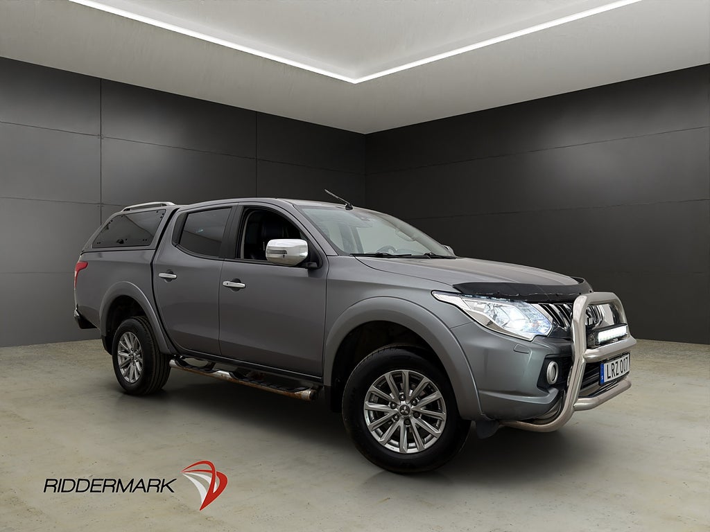 Mitsubishi L200 181hk 4WD Värmare Dragkrok Kamera Kåpa Skinn