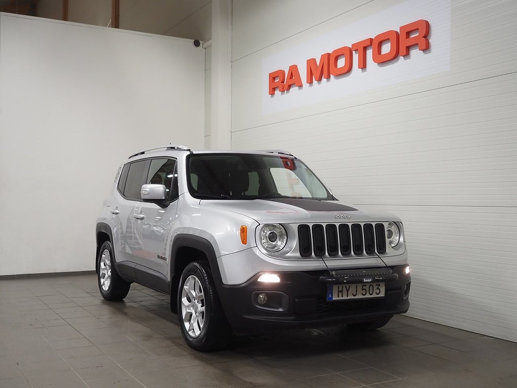 Jeep Renegade 2.0 CRD 140hk 4WD Limited | Dragkrok | Rattvärme |