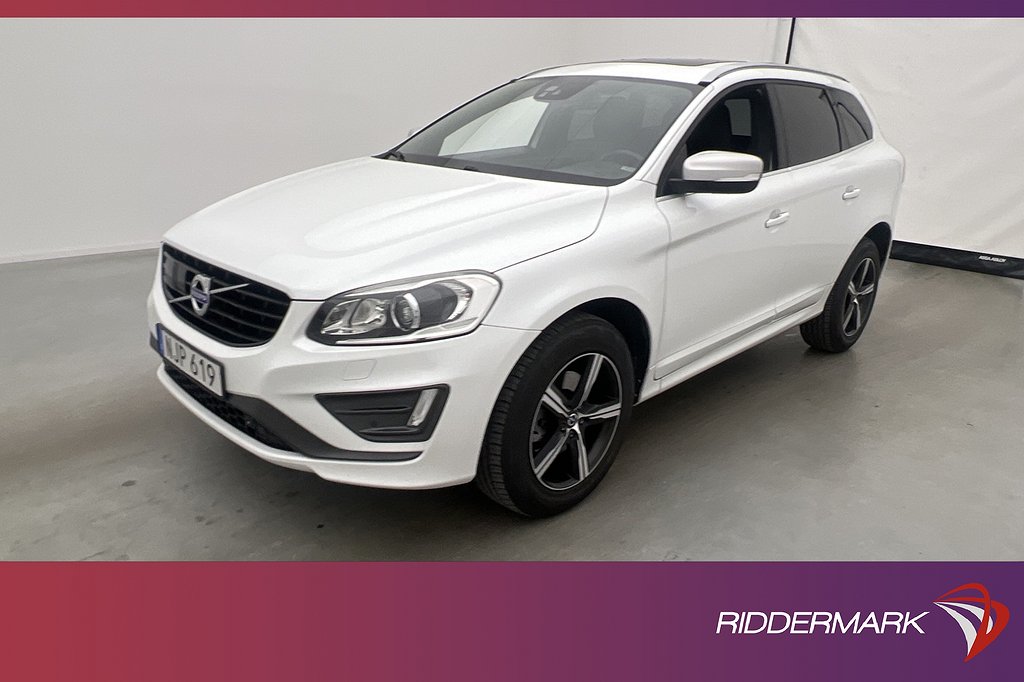 Volvo XC60 D4 AWD R-Design VOC D-Värm Pano Sensorer GPS BLIS