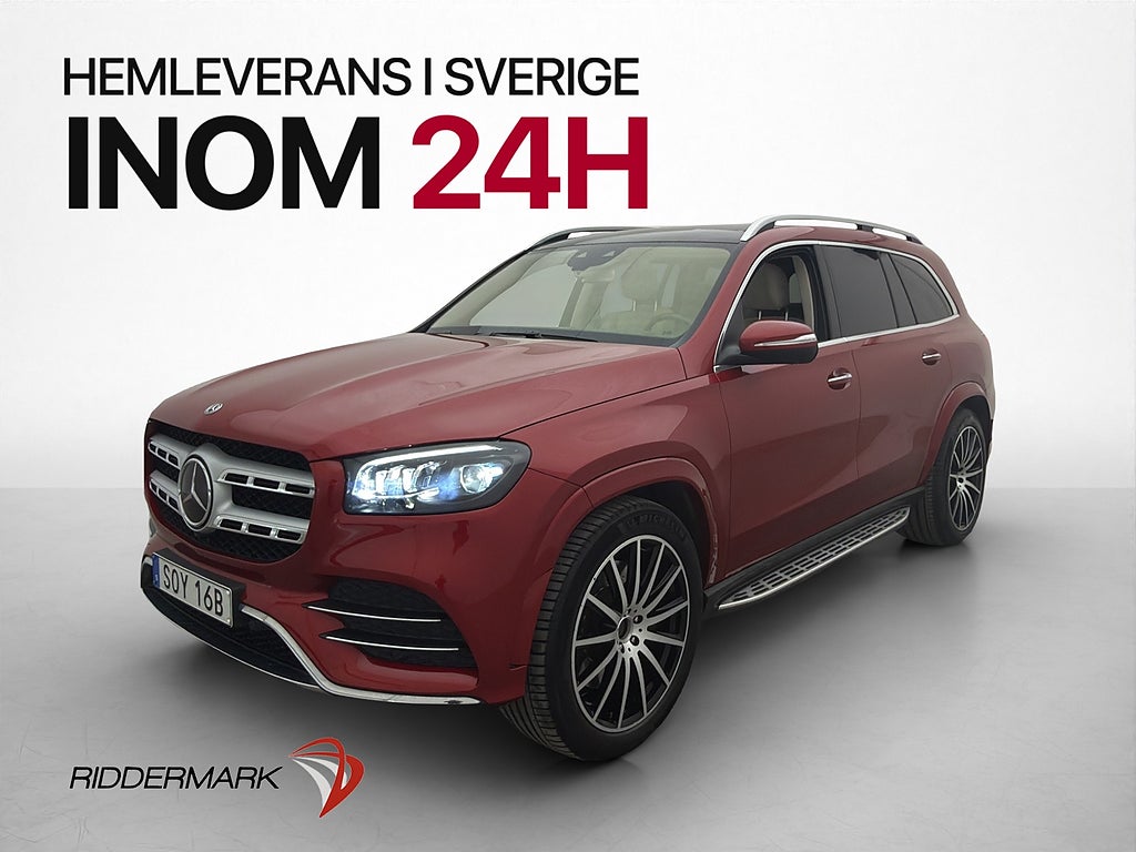Mercedes-Benz GLS 400 d 4M AMG 7-Sits Pano Drag Burm Massage
