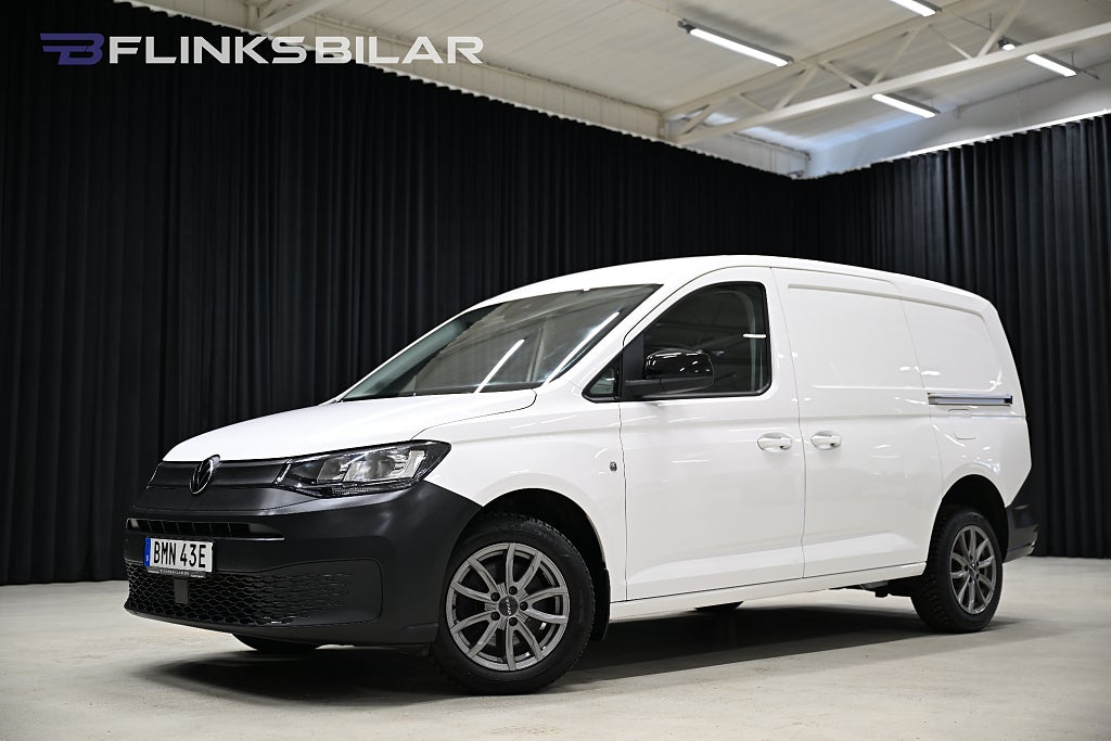 Volkswagen Caddy Maxi DSG 122HK Drag|Värmare|Dubbeldörr|Backkamera|Lågmil