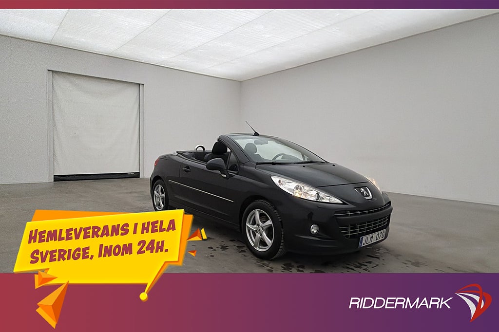 Peugeot 207 1.6 VTi 120hk Cabriolet M&K-Värmare Hardtop