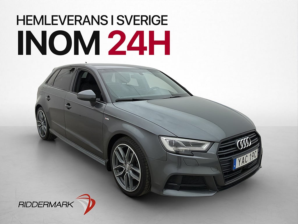 Audi A3 Sportback 35 TFSI S-Line Halvskinn Adaptiv-Fart