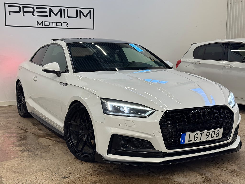 Audi A5 Coupé 2.0 TFSI Q  S Line, Matrix, Pano *SE UTR* 252hk