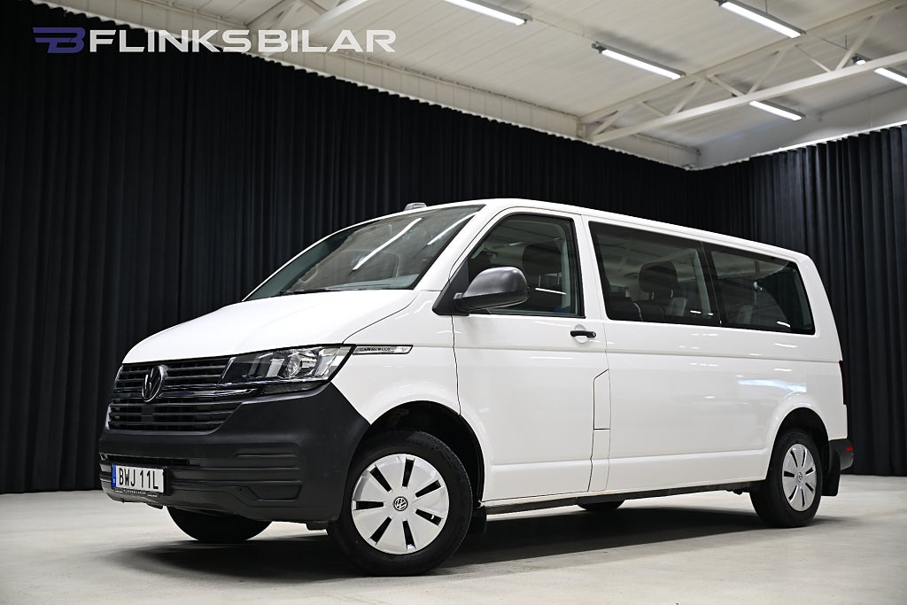 Volkswagen Caravelle DSG 150HK L2|9-Sits|GPS|Backkamera|Drag|Värmare|Leasbar