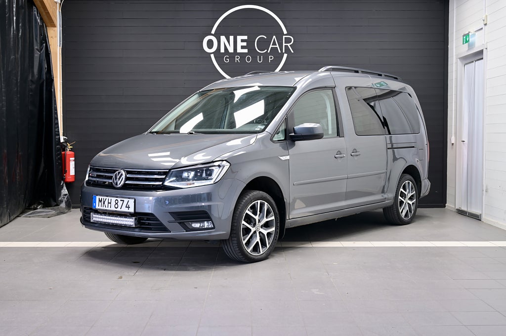 Volkswagen Caddy Maxi Life 2.0 TDI 4M 7-sits KamremBytt Kamera 150hk