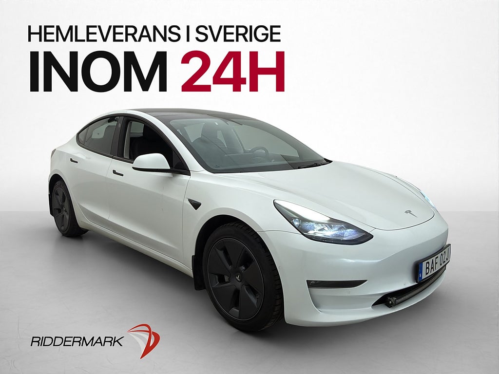 Tesla Model 3 Long Range AWD Autopilot Panorama Svensksåld