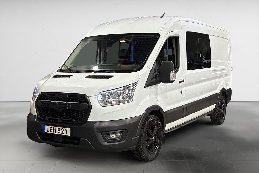 Ford Transit 350 Crew Van DH 2.0 EcoBlue 170 HK AUT PDC D-VÄRM 6SITS