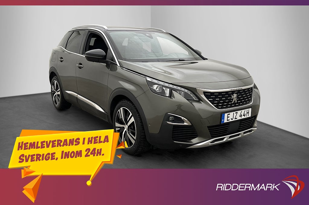 Peugeot 3008 GT HYBRID4 300hk AWD Skinn Kamera CarPlay Drag