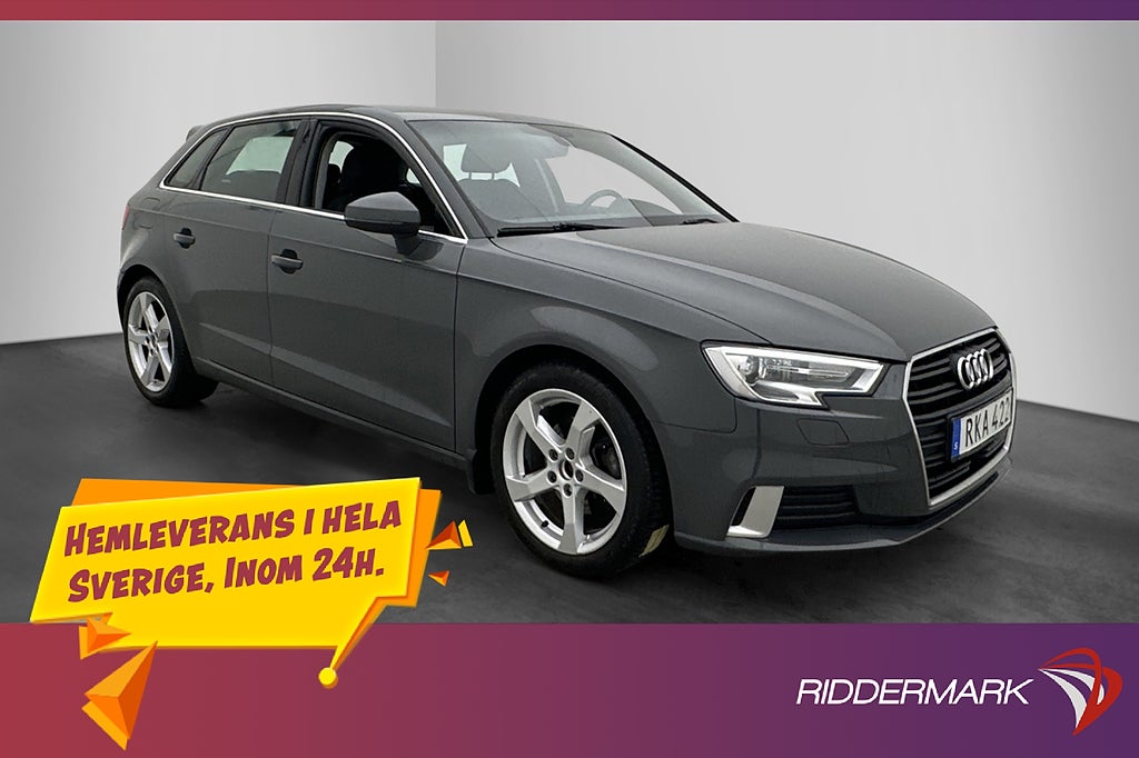 Audi A3 Sportback 1.0 TFSI 116hk Adaptiv farthållare LED