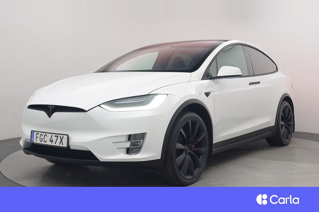 Tesla Model X Performance 6-sits Autopilot Pano Drag V-Hjul