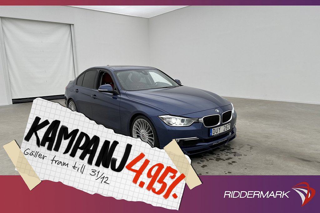 Alpina B3 Bi-Turbo Sedan 410hk HiFi HUD Takluck 4,95% Ränta